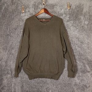 Barbour Vintage Mens Sweater Made In Scotland Cotton Cashmere Size Xl